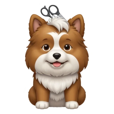 dog grooming sticker