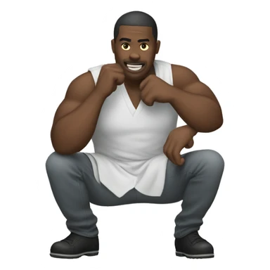 Mogging emoji sticker