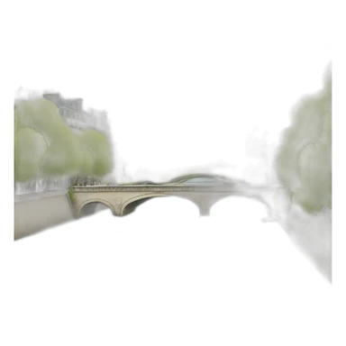 River in paris sticker