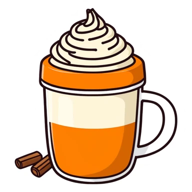Pumpkin spice latter sticker