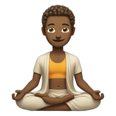 a yogi meditating spiritual and funny.  sticker
