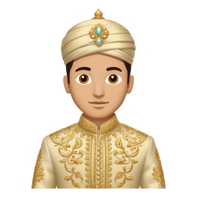 groom sherwani attire sticker