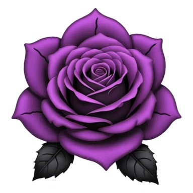 pastel goth black rose sticker