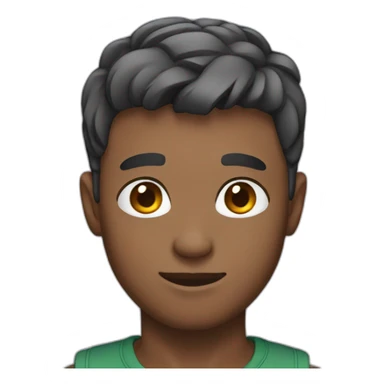 short hair male sticker