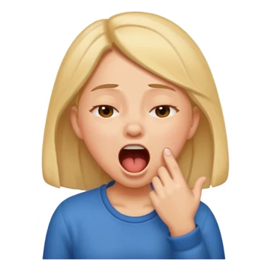 girl wake up sticker