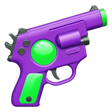  shooter game with this color purple  and neon green sticker