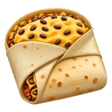 Bean and cheese burrito sticker