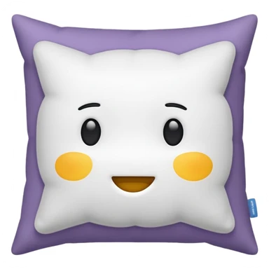 white pillow sticker