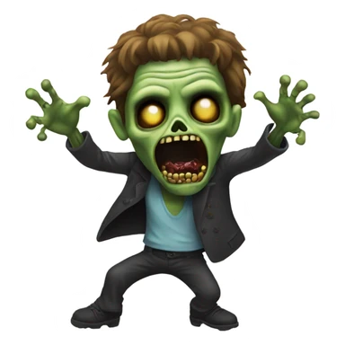 dead rockstars  zombie dancing sticker