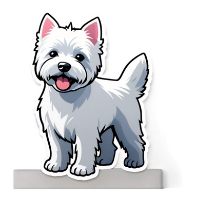 West highland white terrier  sticker