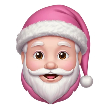 pink santa sticker