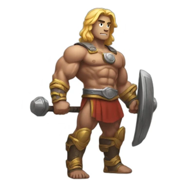strong-muscle warrior sticker
