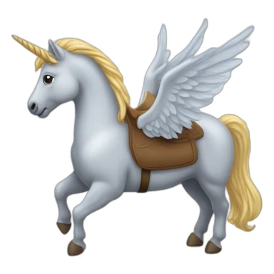 Licorne sur ours sur oiseau sticker