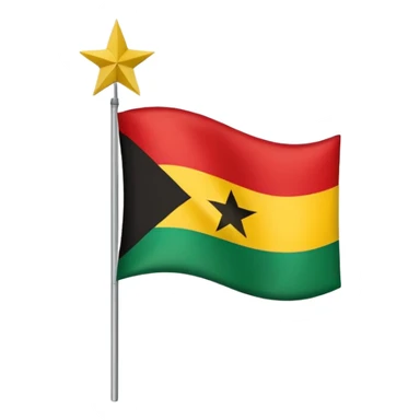 Create flag of Ghana sticker