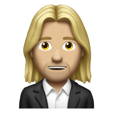 kurt cobain as  NWA member sticker