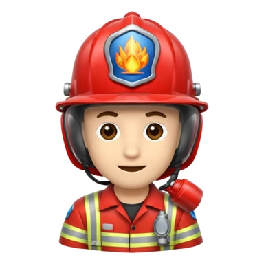 Casque de pompiers  sticker