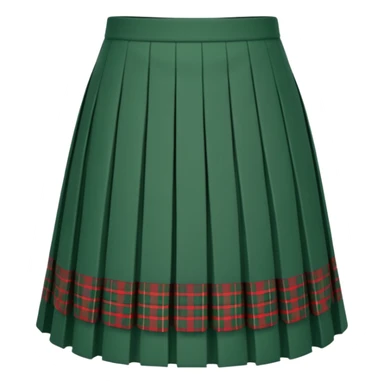 green scottish skirt sticker