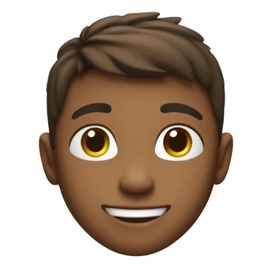 Cute energetic boy sticker