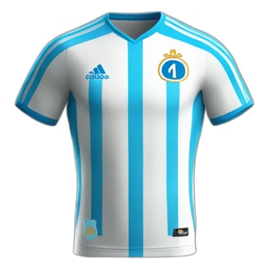 Le maillot de l'Olympique de Marseille sticker