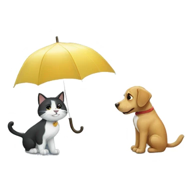 cats and dogs rain sticker