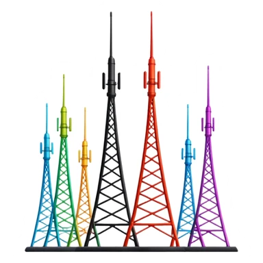 TORRES DE ANTENA ARCO-ÍRIS sticker