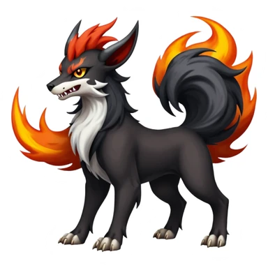 Edgy Houndoom-Mightyena (full body) sticker
