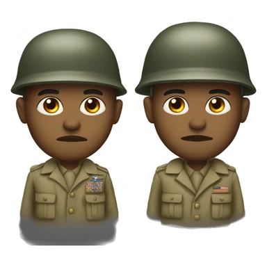 Us soldier ww2 serious sticker