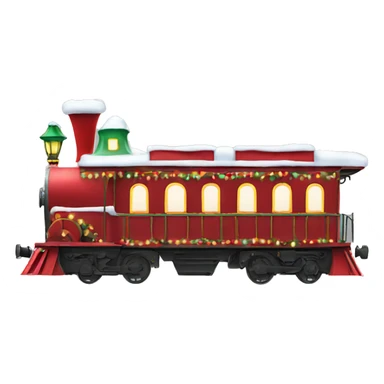 christmas train  sticker