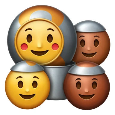 vreau emoji pentru aluminiu, nichel, staniu, otel, cupru, staniu sticker