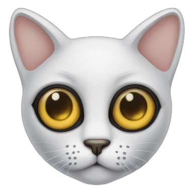 mysterious cat with three eyes sticker