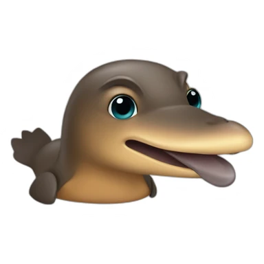 platypus in tootoo sticker