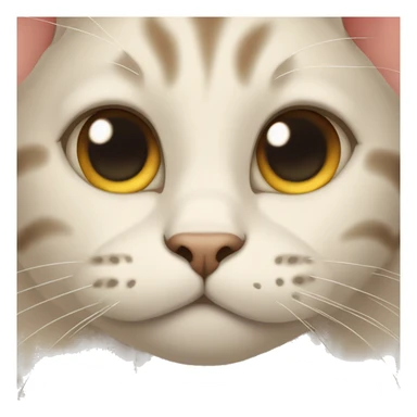 cat with wrinkles sticker