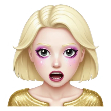 glitter killer attack sticker