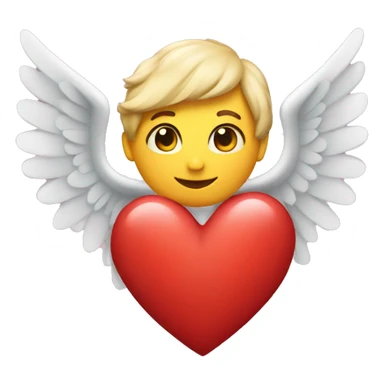 a heart with wings  sticker