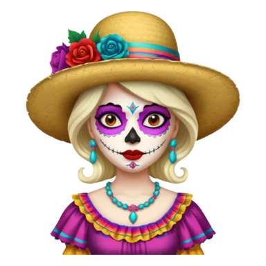 Catrina mexicana sticker