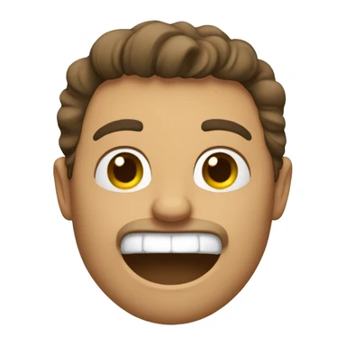 A guy mewing sticker