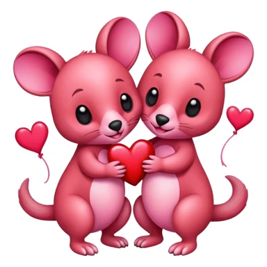 valentine’s day marsupial  sticker