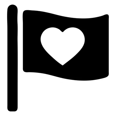 Belarus flag with heart sticker