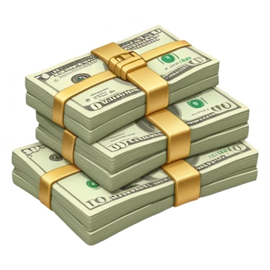 cash money in pinkish color sticker