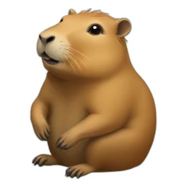 capybara gambling sticker
