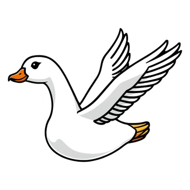 flying goose sticker