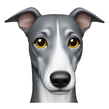 Medium grey greyhound  sticker