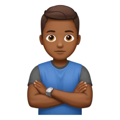 le rappeur bigflo qui croise les bras sticker