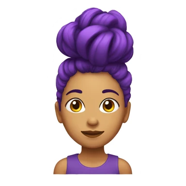 Chica con el pelo morado sticker