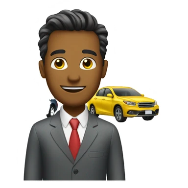 Car salesman sticker