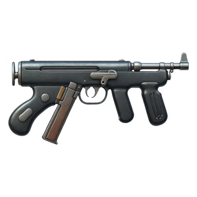 Tommy gun sticker