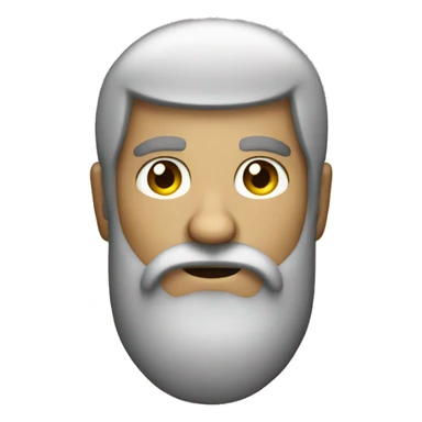 mysterious bearded guy sticker