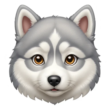 a husky puppy sticker