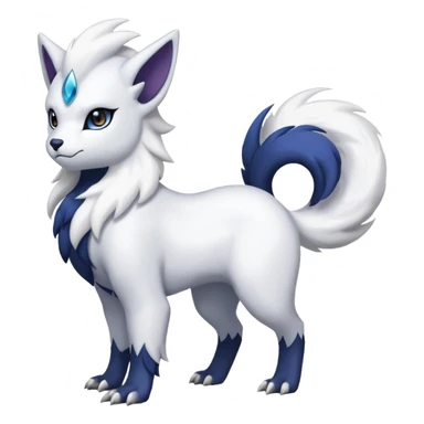 Delcatty-Absol-Sprigatito-fusion, full body sticker