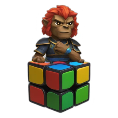 Ganondorf solve a rubik's cube sticker